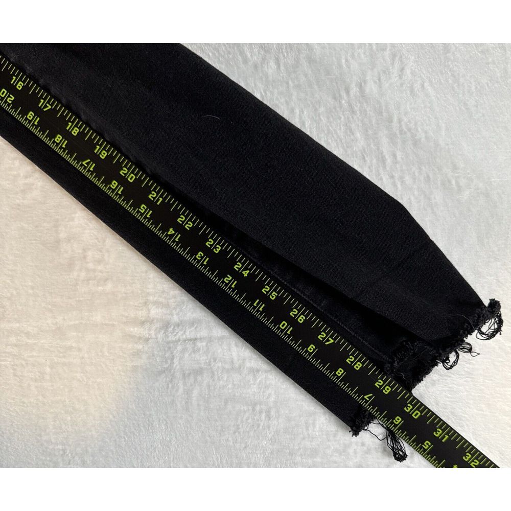 Judy Blue Jeans SZ 28 Black Slim Fit Mid Rise Stretch Distressed Raw Hem JB88137 - Picture 14 of 14